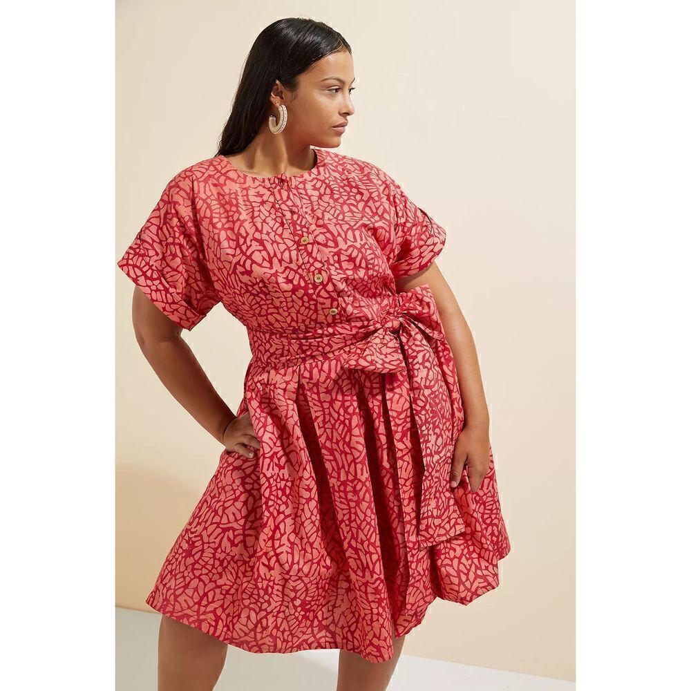 Anthropologie -SIKA Mosaic Mini Dress NOT belt included - Picture 3 of 10